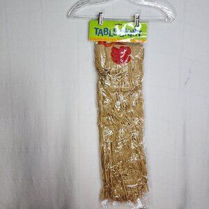 Amscan Party City Luau 10ft One Piece Tissue Hawaiian Multi Flower Table Skirt